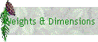 Weights & Dimensions