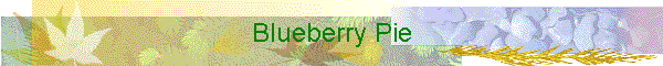 Blueberry Pie